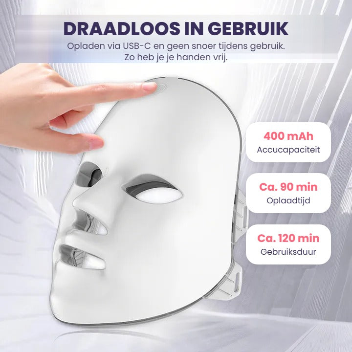 Draadloos in gebruik, oplaadbaar via USB-C